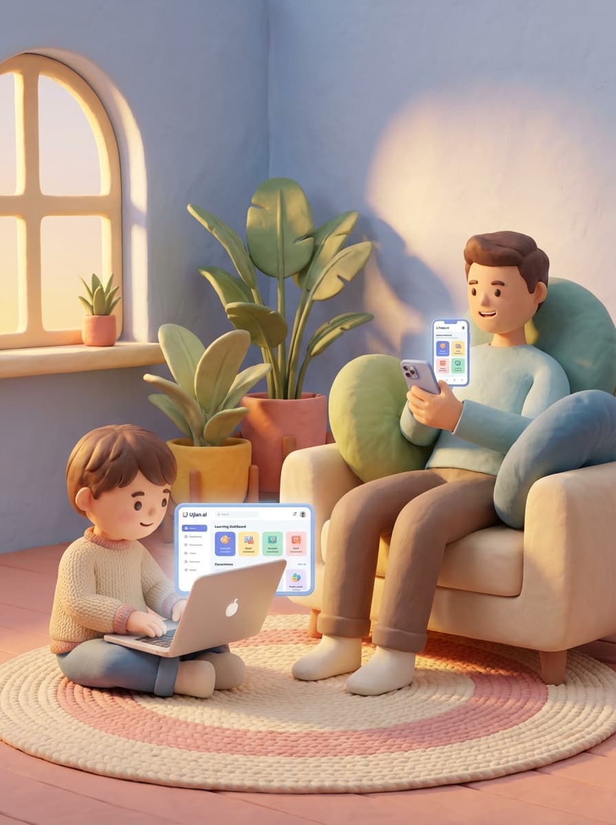 Kirim jawaban ke anak lewat link, pantau progres